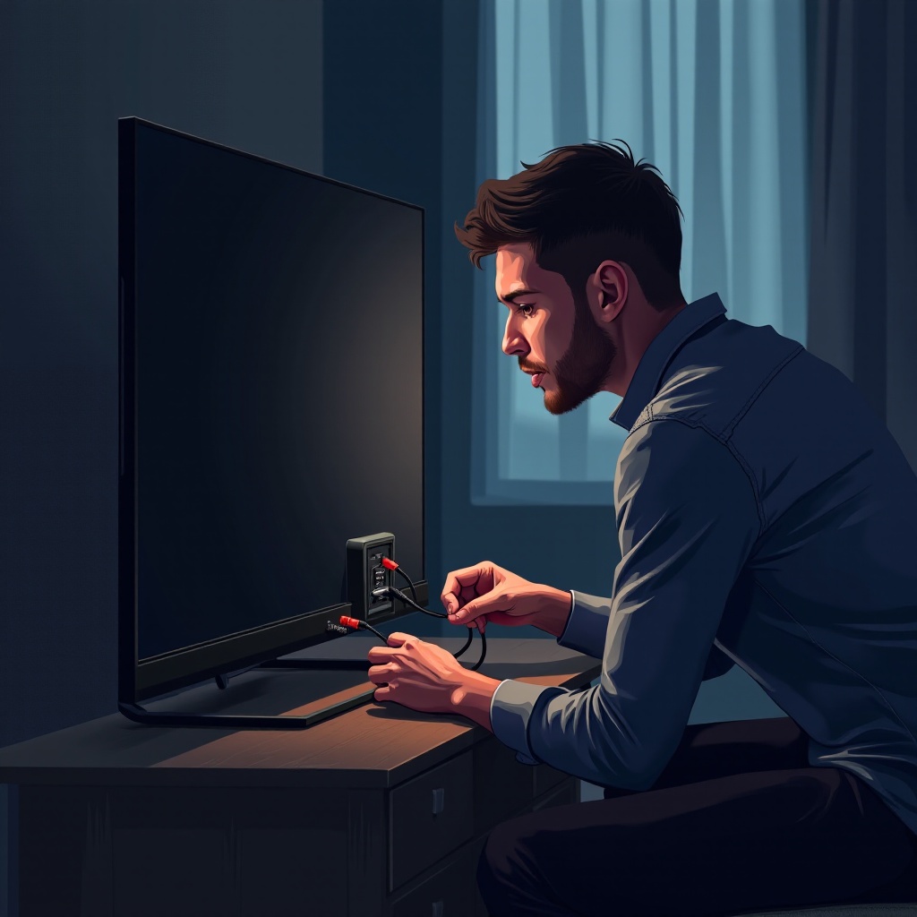 martwy telewizor led