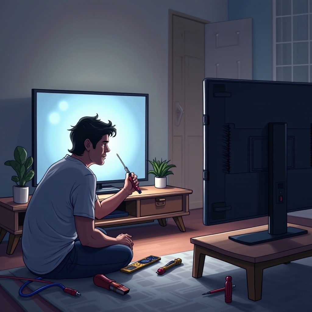 تلفاز إل إي دي عاطل