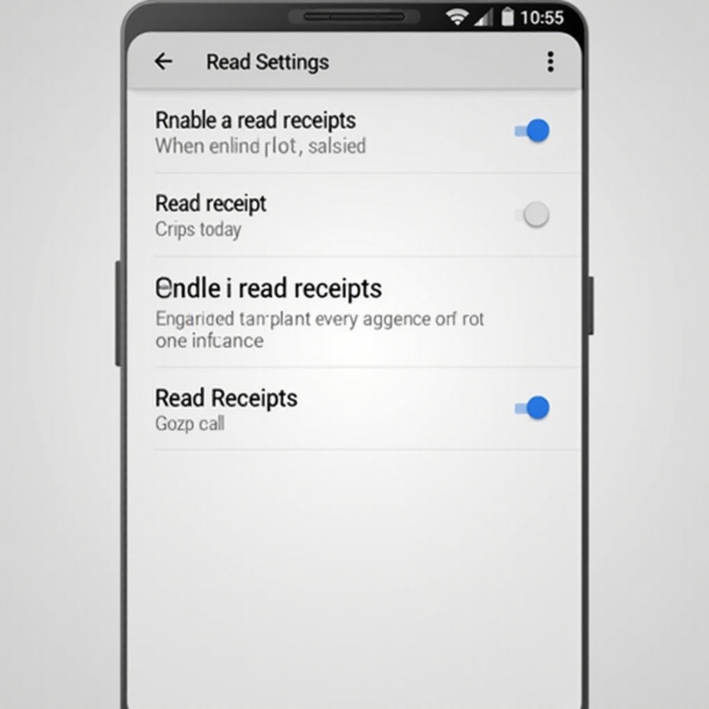 jak włączyć potwierdzenia odczytu na Androidzie