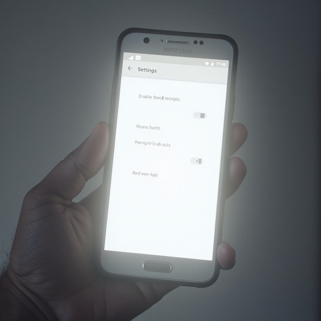 Android'de okuma makbuzlarını nasıl açılır