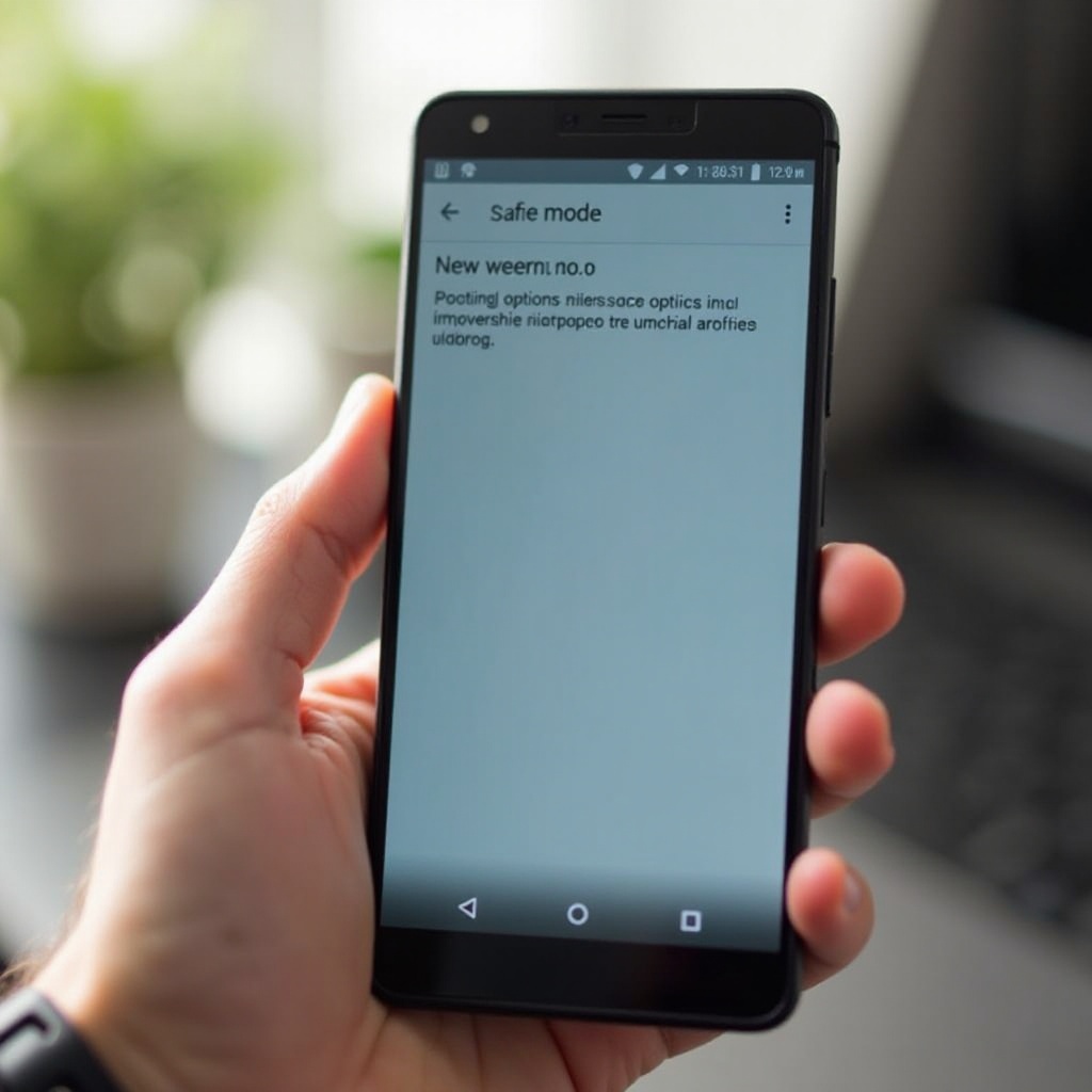 загрузить телефон в безопасном режиме