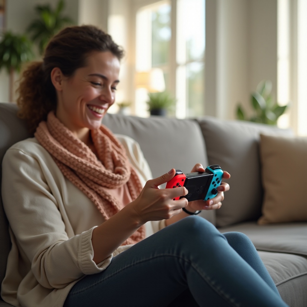 kontroler Nintendo Switch z łopatkami