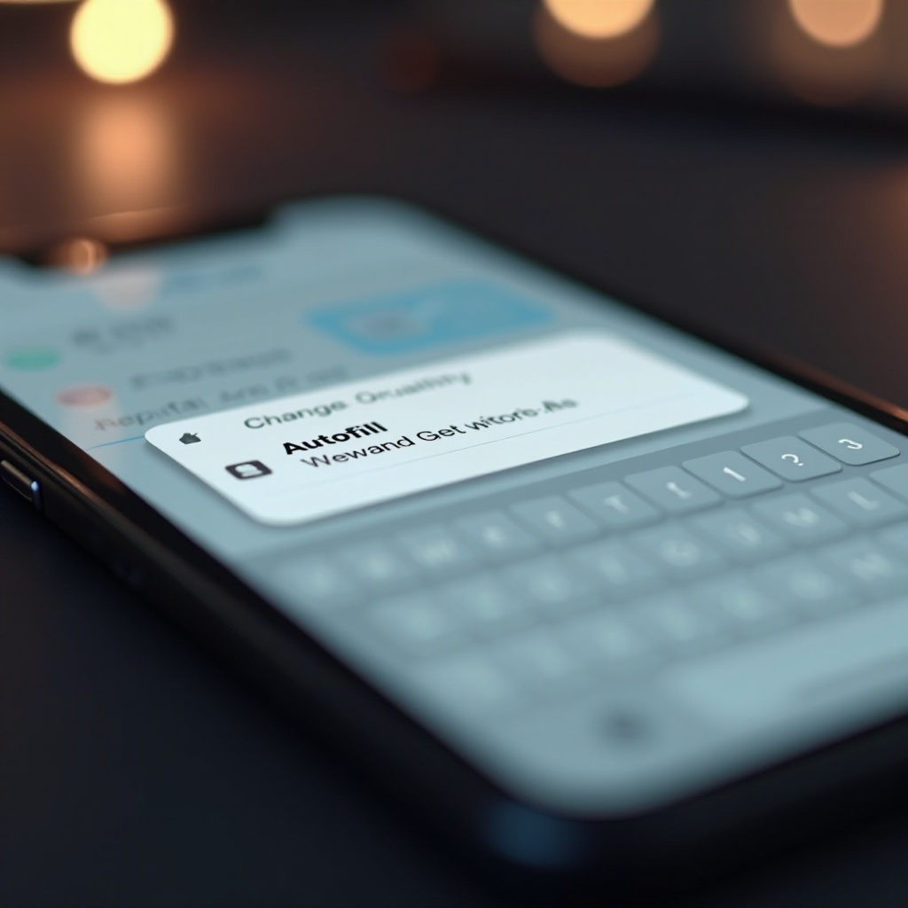 iphone الملء التلقائي لعنوان البريد الإلكتروني