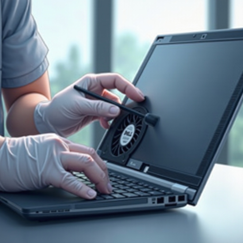 مروحة لابتوب ديل بصوت عالٍ