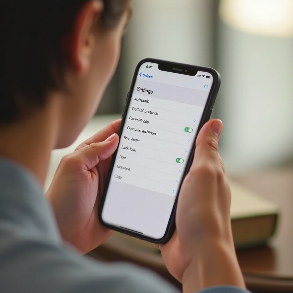 изменить авто-блокировку на iPhone