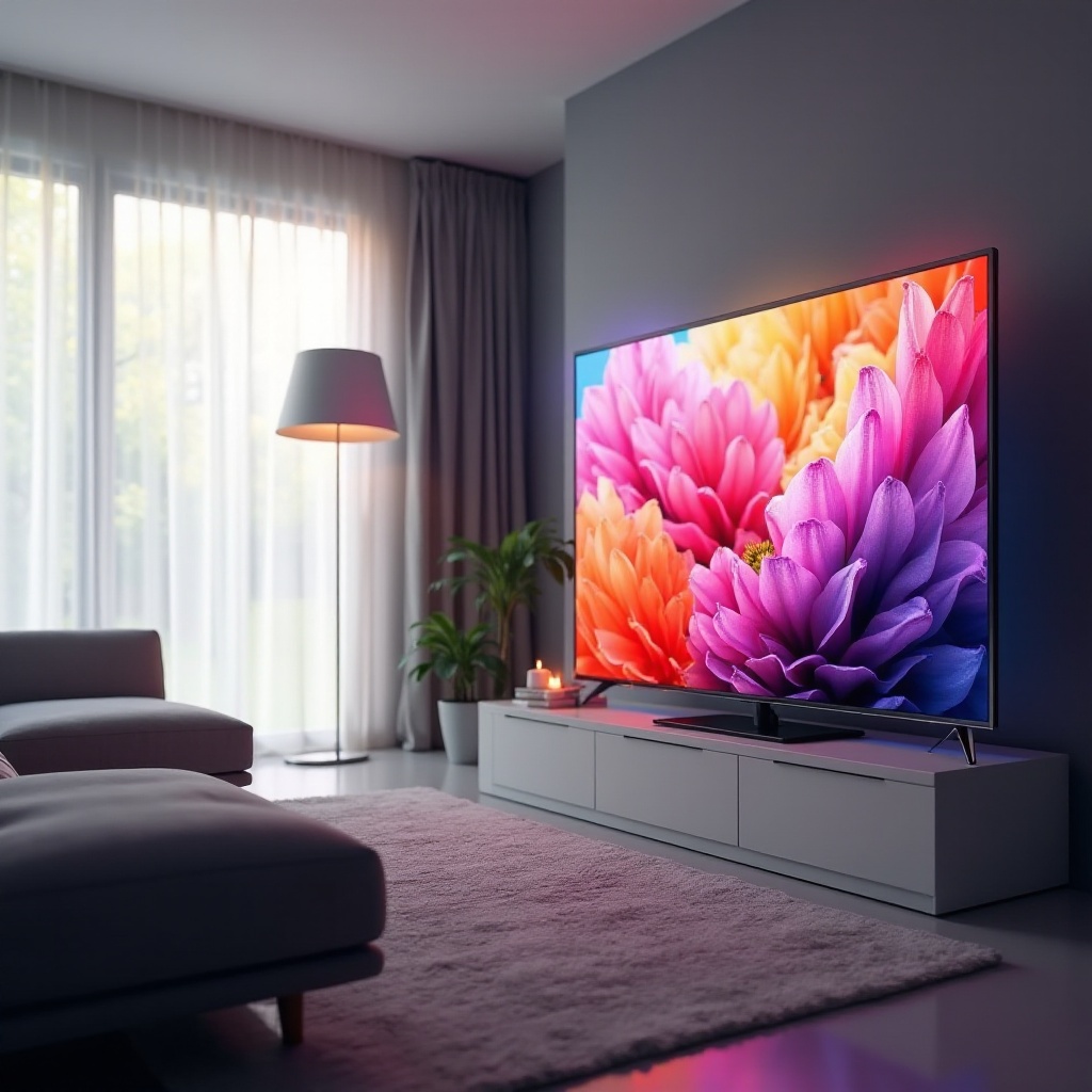 كيفية ضبط اللون على تلفزيون سامسونج