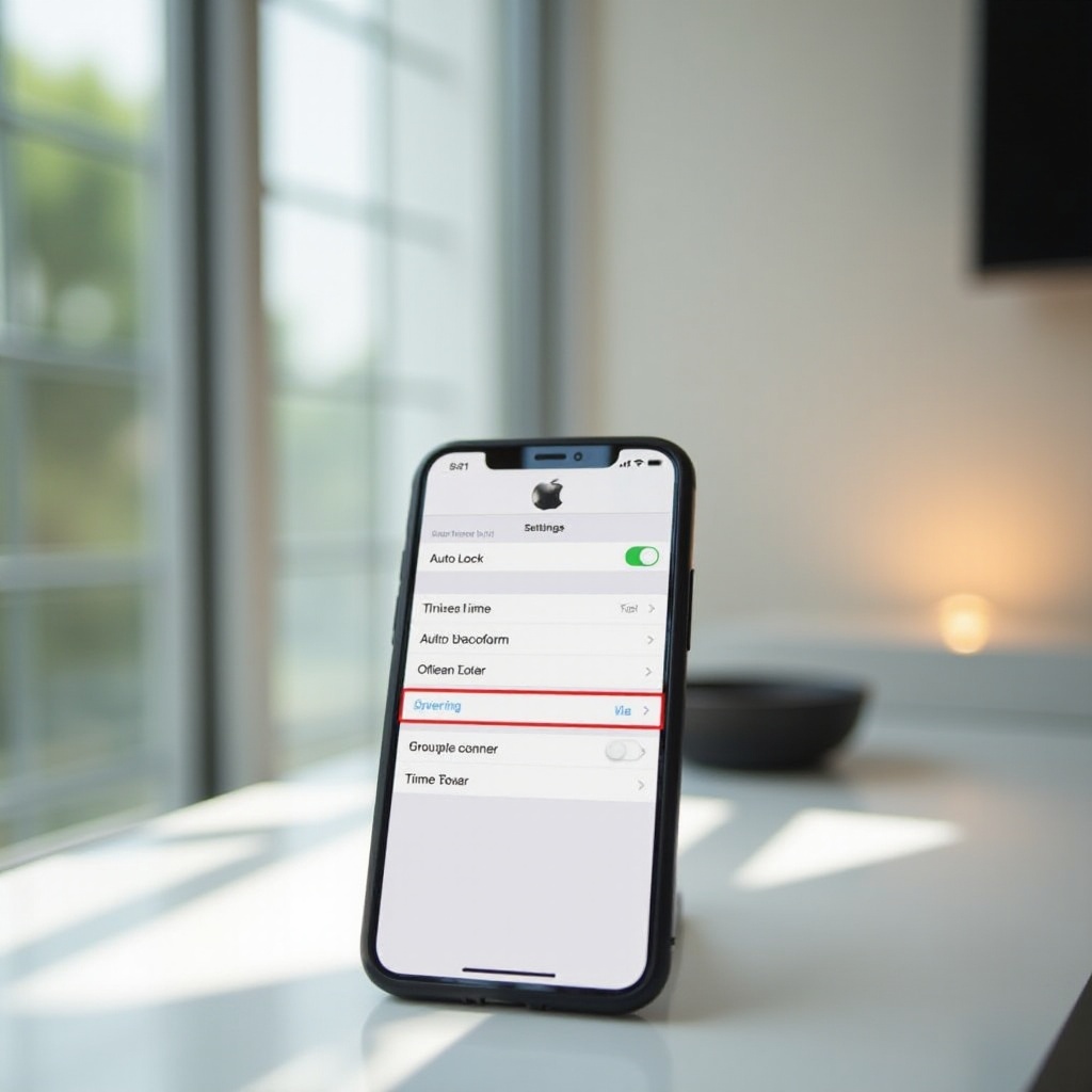تغيير القفل التلقائي على الآيفون